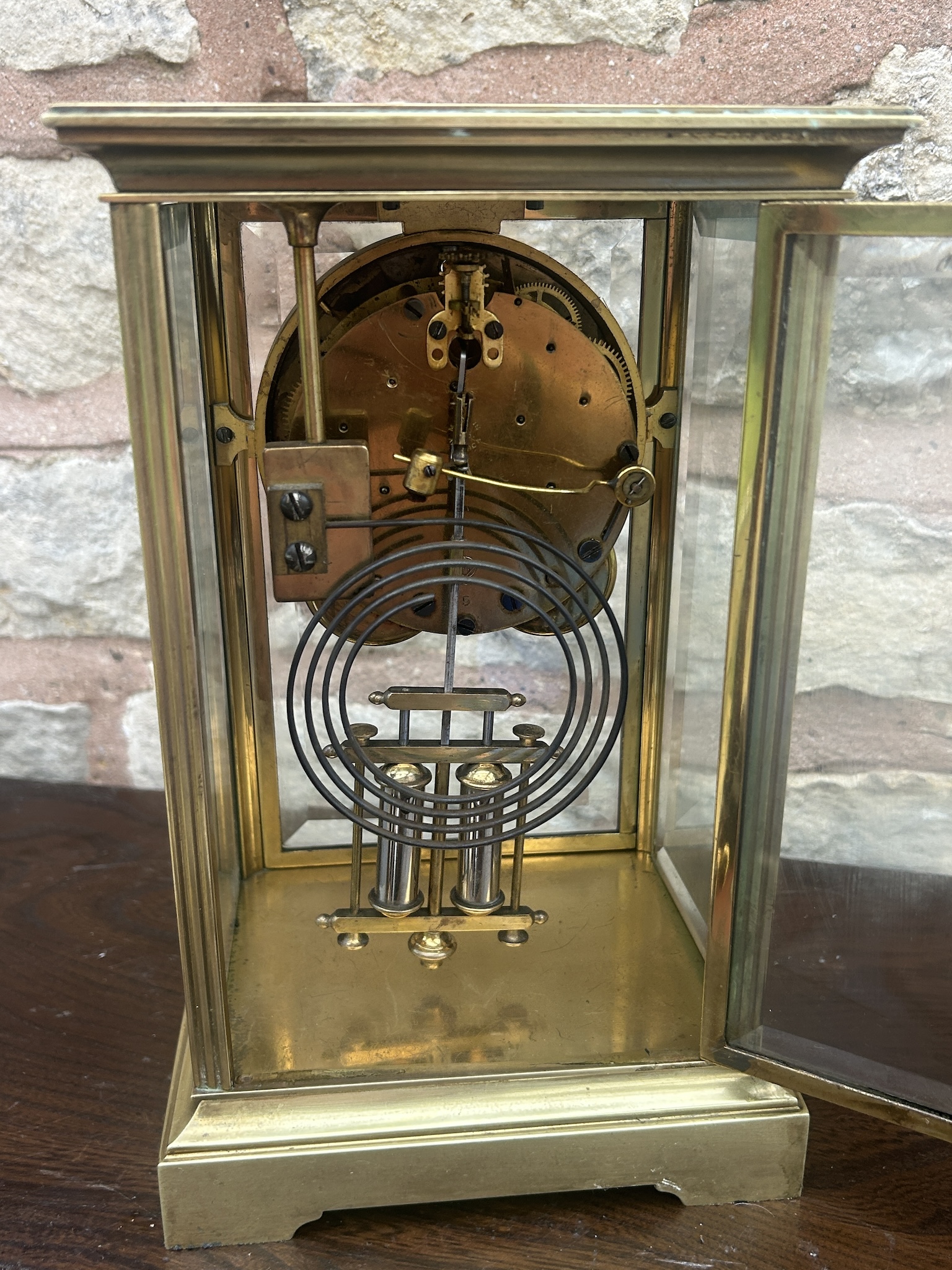 Wonderful Seth Thomas Four Glass Case Mantel Clock – Ca 1900 Mantel Clock Antique Clocks 7